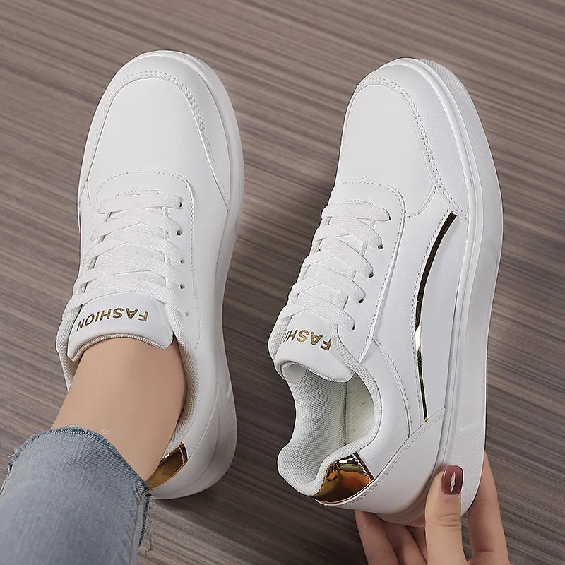 Vente chaude femmes chaussures dames chaussures décontractées Bling Skateboard baskets pour femmes Tennis chaussures de marche MAEJORKEN