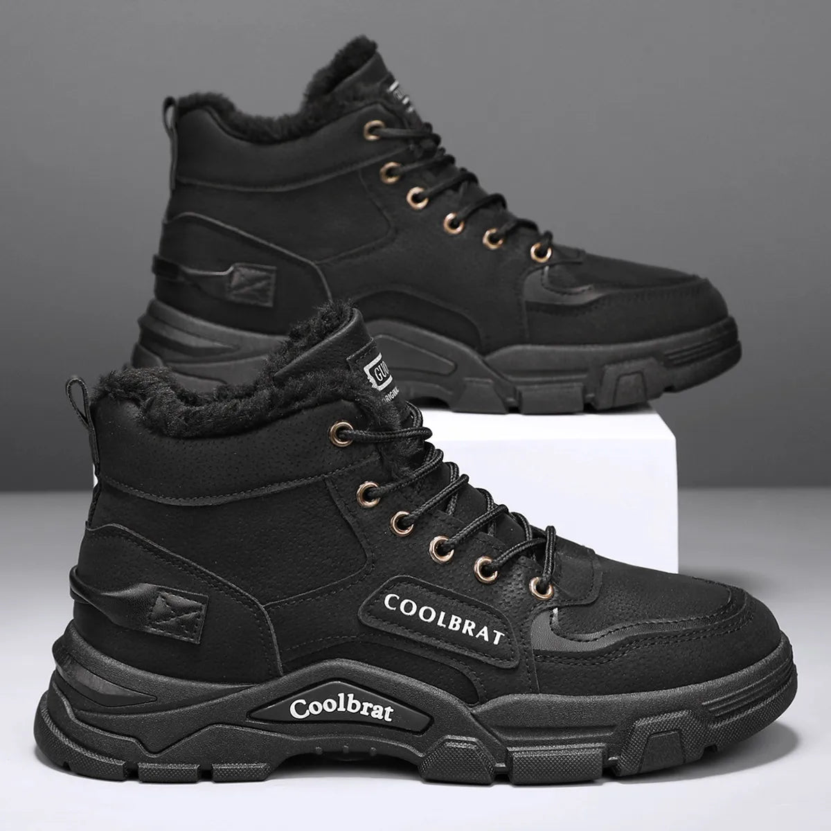 2025 nouveau style, tendance, à la mode, bottes en coton, chaudes, résistantes à l'usure, confortables, simples MAEJORKEN