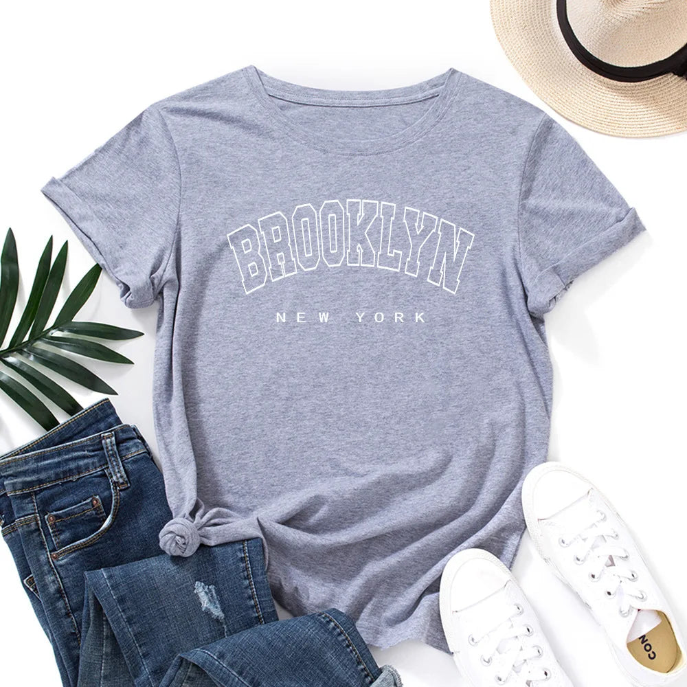 T- shirt manches courtes pour femme ,en coton