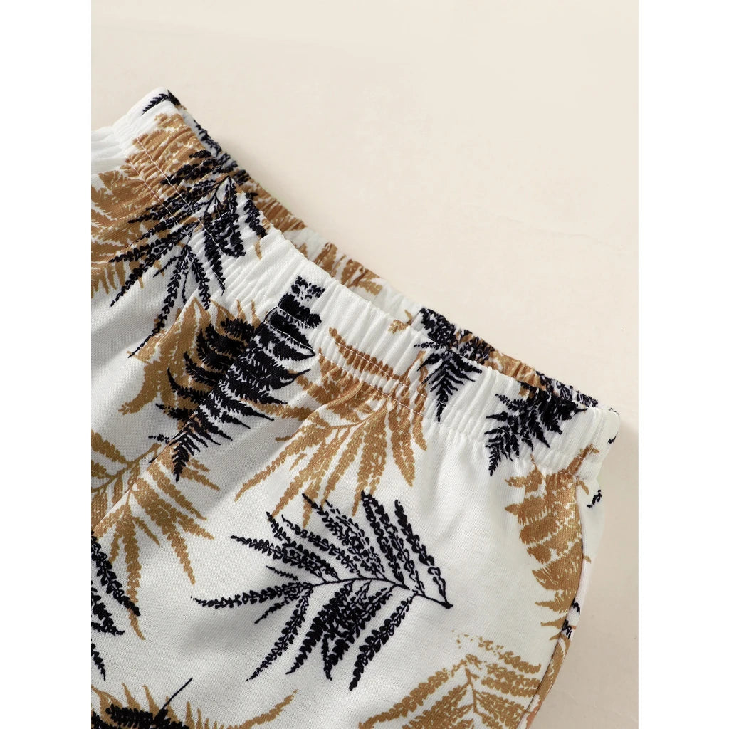 Ensemble de vêtements pour bébé garçon de 1 à 3 ans, haut à manches courtes + Short, 2 pièces, tenue décontractée quotidienne d'été, vêtements de Style plage pour tout-petits garçons MAEJORKEN