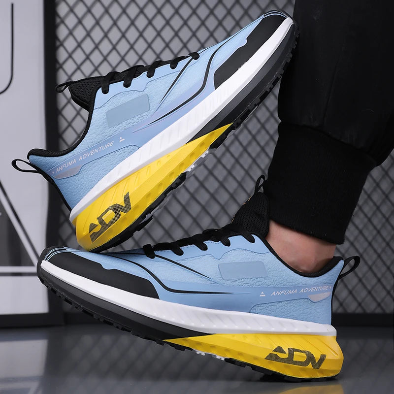 Chaussures de marche hommes en plein air antidérapant bonne qualité à la mode plat résistant à l'usure respirant baskets Sport décontracté chaussures de course homme MAEJORKEN