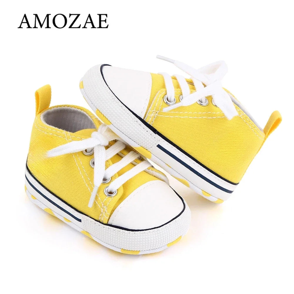 Bébé classique sport baskets nouveau-né bébé garçons filles imprimer premiers marcheurs chaussures infantile enfant en bas âge anti-dérapant bébé chaussures pré-marcheurs MAEJORKEN