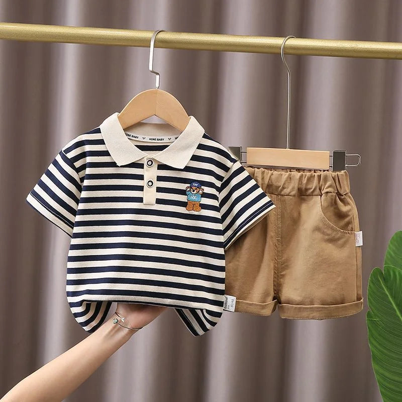 Vêtements pour enfants mère enfants vêtements ensembles pour enfants garçons T-shirt Shorts été coton à manches courtes mode Suit2PCS MAEJORKEN