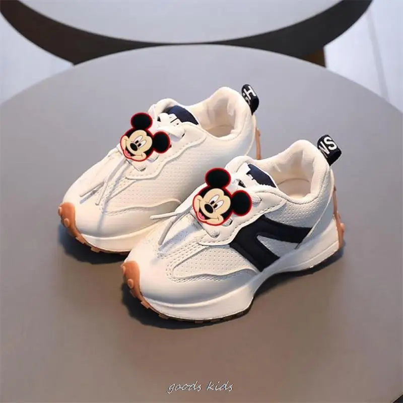 Mickey canard chaussures point enfants baskets confortable printemps automne pour les filles dessin animé enfants chaussures de course MAEJORKEN