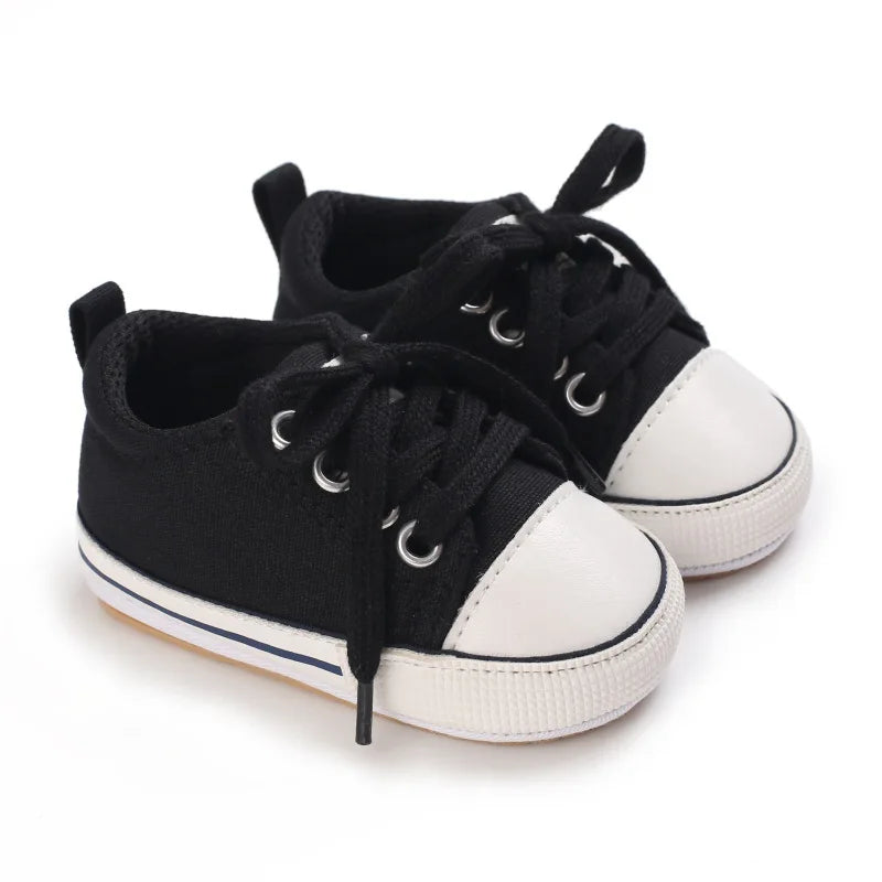 MRovior-Baskets en Toile pour Bébé Garçon et Fille de 0 à 18 Mois, Chaussures Confortables, Souples, Unisexes MAEJORKEN