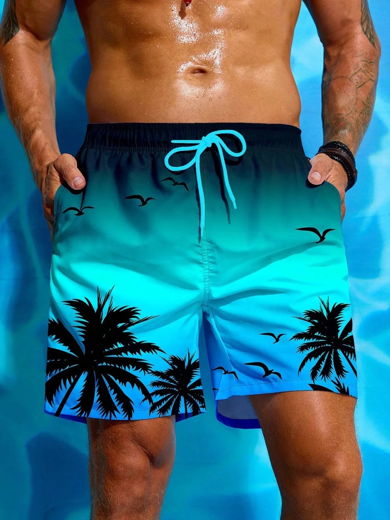 Short de plage imprimé 3D pour hommes, maillot de bain d'été, mode décontractée, maillot de bain à séchage rapide, short de planche de Surf, vêtements de plage MAEJORKEN
