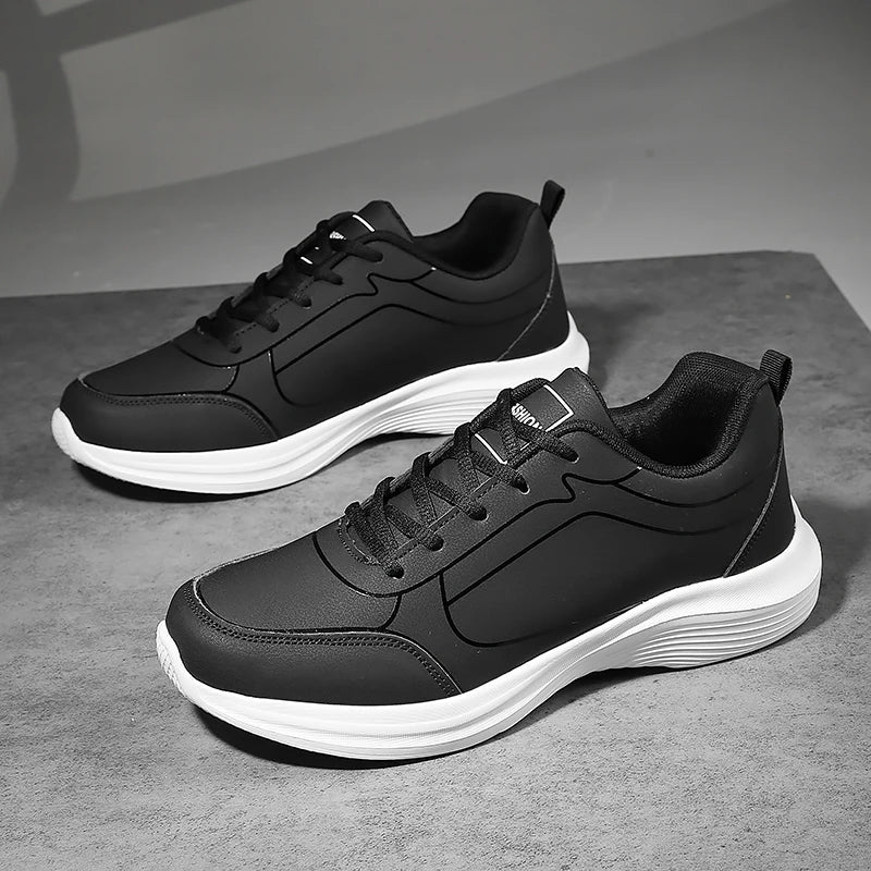 YRZL hommes chaussures de Sport en cuir chaussures de course en plein air baskets imperméables hommes légers hommes athlétique Sneaker Tenis Masculino MAEJORKEN