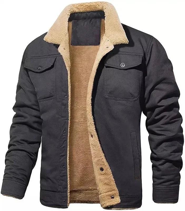 Veste d'automne/hiver  en coton velours à la mode du S au 5XL MAEJORKEN