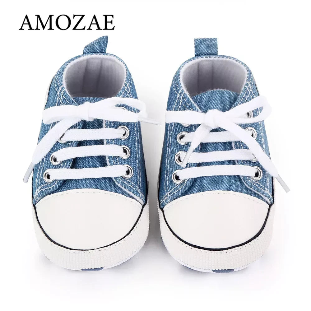 Bébé classique sport baskets nouveau-né bébé garçons filles imprimer premiers marcheurs chaussures infantile enfant en bas âge anti-dérapant bébé chaussures pré-marcheurs MAEJORKEN