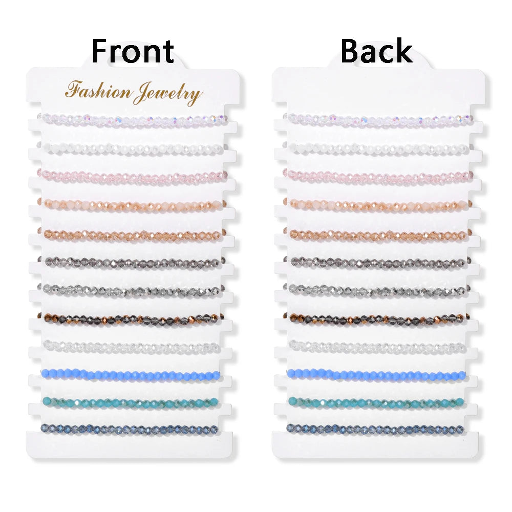 12 pièces/ensemble coloré pierre naturelle tressé Bracelet guérison cristal à la main Bracelets porte-bonheur Bracelets bijoux femmes hommes cadeaux MAEJORKEN
