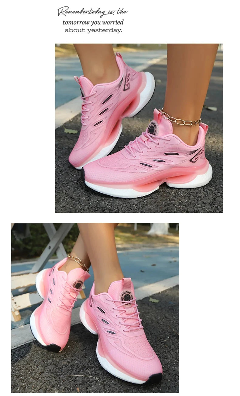 Femmes baskets chaussures de course femmes grande taille 36-45 chaussures de sport décontracté Couple formateurs choc Tennis chaussures de sport MAEJORKEN