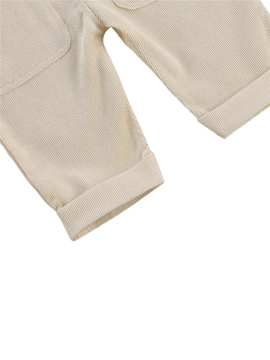 Combinaison pantalon à bretelles unisexe pour bébé de 0 à 24 mois, avec boutons, couleur unie, pour tout-petits garçons et filles MAEJORKEN