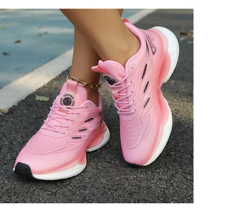 Femmes baskets chaussures de course femmes grande taille 36-45 chaussures de sport décontracté Couple formateurs choc Tennis chaussures de sport MAEJORKEN