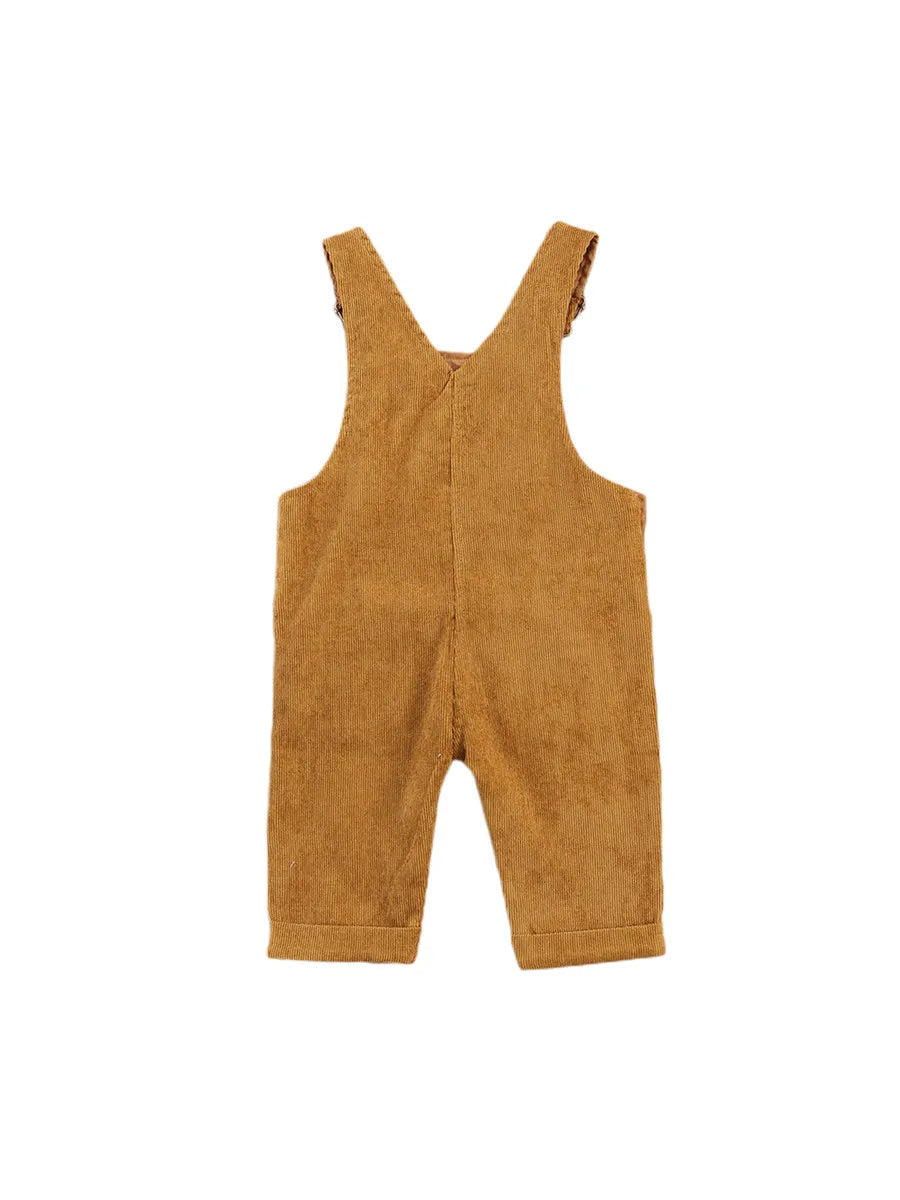 Combinaison pantalon à bretelles unisexe pour bébé de 0 à 24 mois, avec boutons, couleur unie, pour tout-petits garçons et filles MAEJORKEN