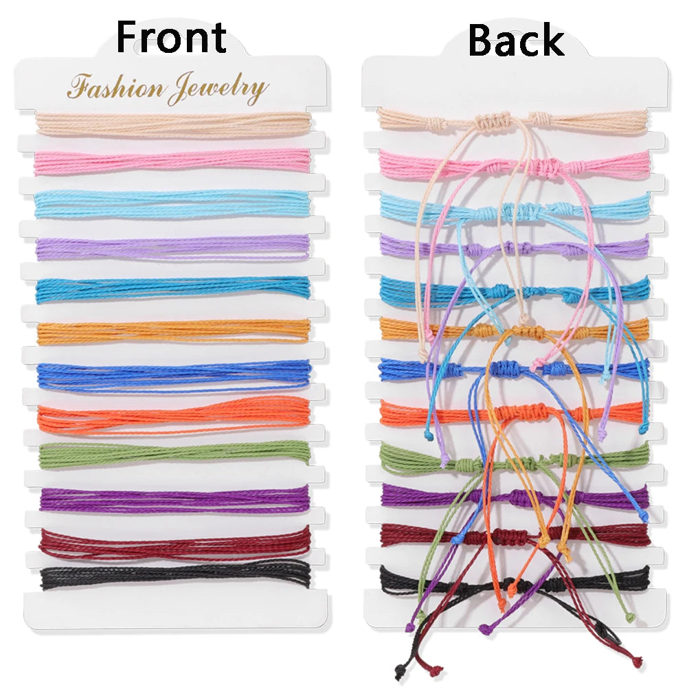 12 pièces/ensemble coloré pierre naturelle tressé Bracelet guérison cristal à la main Bracelets porte-bonheur Bracelets bijoux femmes hommes cadeaux MAEJORKEN