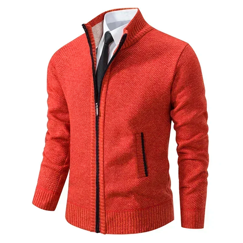 Cardigan zippé avec poche confortable et stylé du M au 4XL