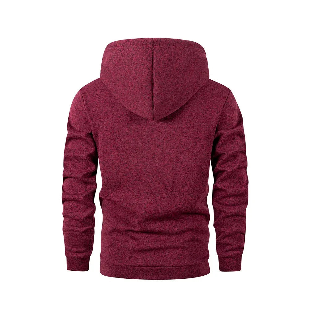 Sweat-shirt nouveau printemps automne Streetwear mode vêtements d'extérieur hommes couleur unie sweat à capuche décontracté ample polaire manteaux hommes vêtements MAEJORKEN