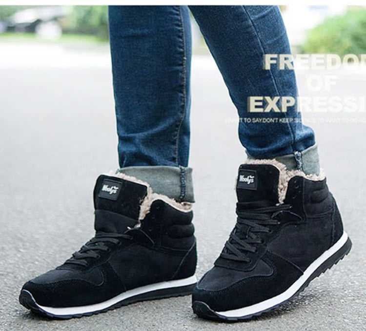 Bottes de neige épaisses en coton pour hommes et femmes grande taille du 36 au 48 MAEJORKEN