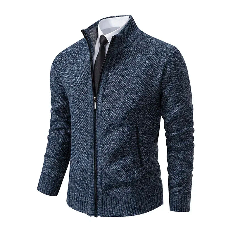 Cardigan zippé avec poche confortable et stylé du M au 4XL