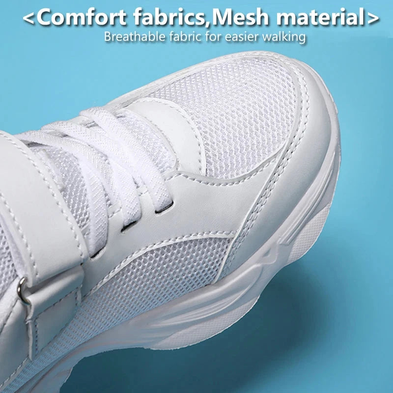 Chaussures de sport coordonnantes pour enfants, respirantes, noires, chaussures d'école, marche, course décontractée, rencontre, garçons, filles, étudiant, mode MAEJORKEN