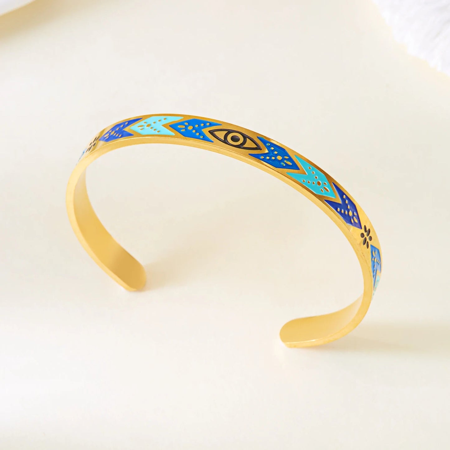 Bracelet ouvert en forme de cœur d'amour en acier inoxydable pour femmes, plaqué or, cristal Zircon, exquis, ouvert, bijoux imperméables MAEJORKEN