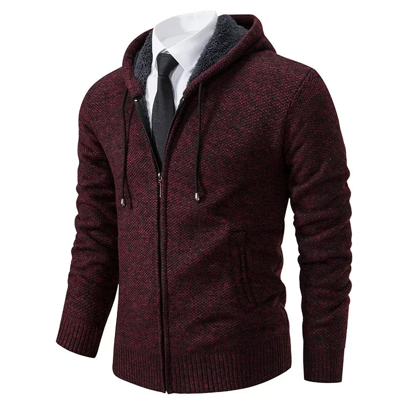 Cardigan zippé avec poche confortable et stylé du M au 4XL