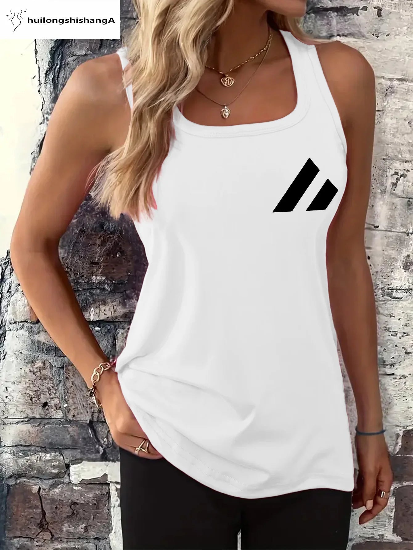 Débardeur imprimé en maille pour femme, motif attrape-rêves, ample et personnalisé, confortable, sans manches, idéal pour l'été du M au 3XL MAEJORKEN
