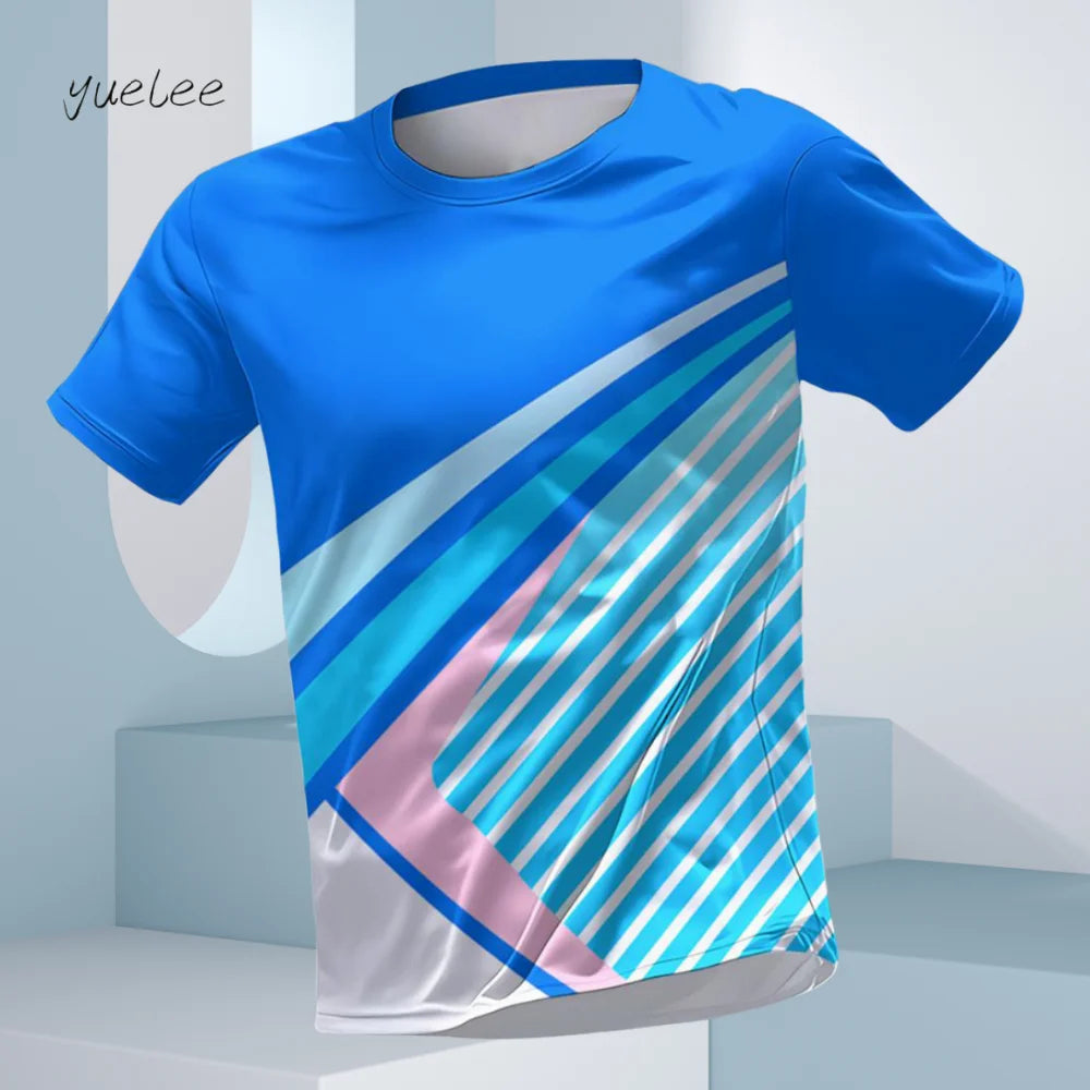T-Shirt d'été à manches courtes pour hommes, respirant, course à pied, Fitness, sport, décontracté, col rond, surdimensionné, hauts quotidiens pour hommes MAEJORKEN