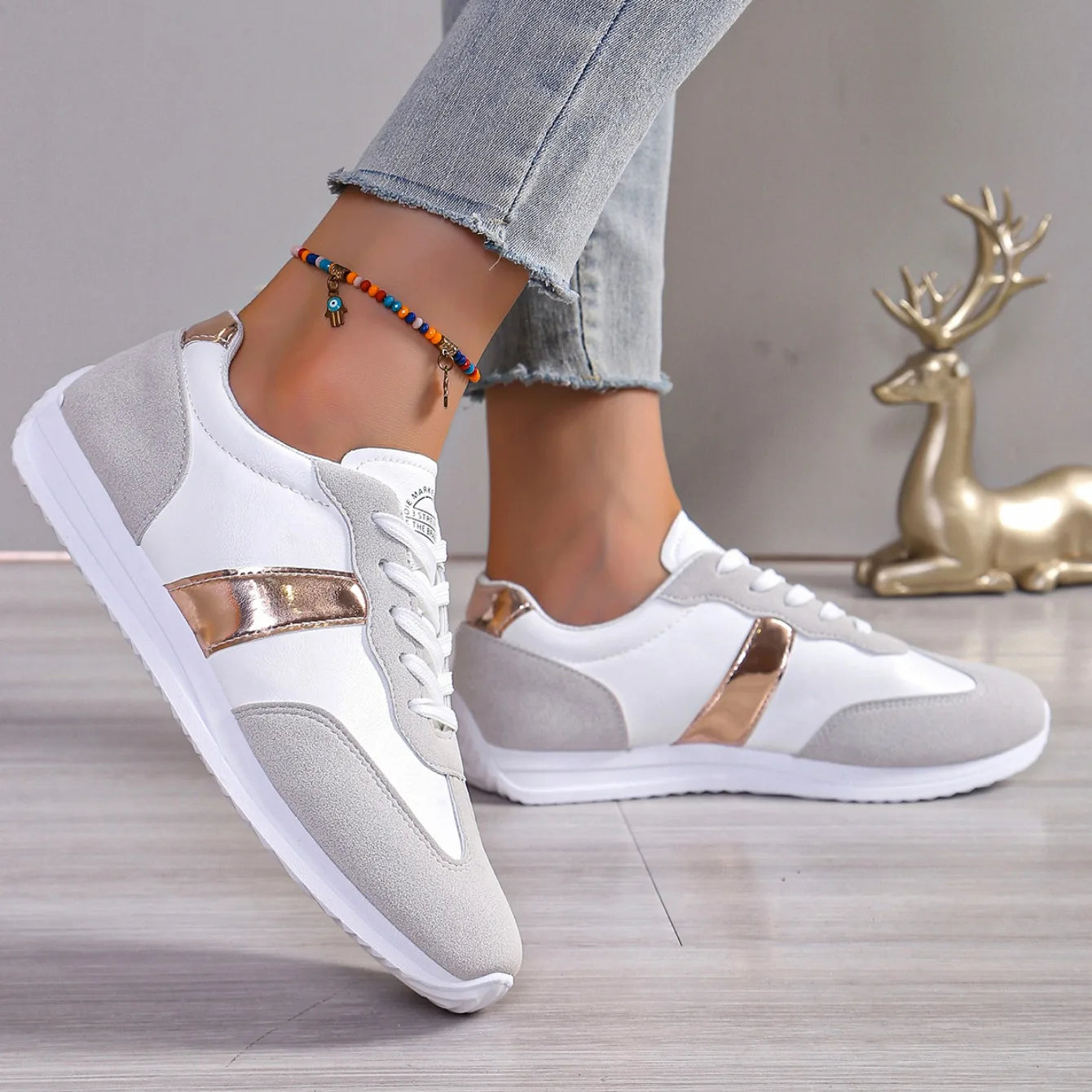 Baskets à plateforme en cuir du 35 au 41