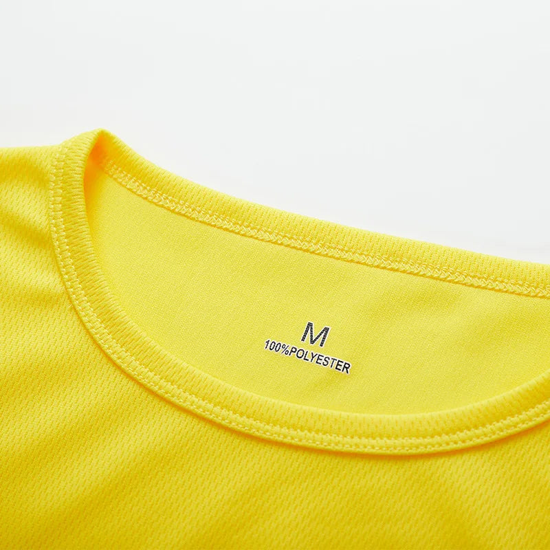 T-shirt de sport à manches courtes à séchage rapide pour hommes et femmes, maillot de gym, chemise de fitness, t-shirt de course, vêtements de sport respirants pour adolescents MAEJORKEN