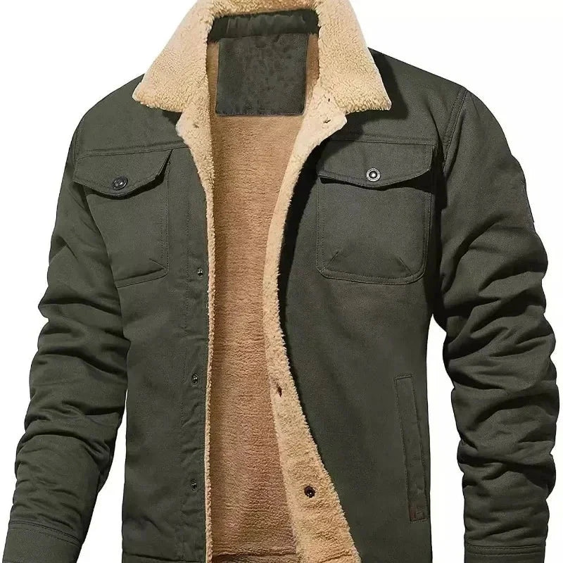 Veste d'automne/hiver  en coton velours à la mode du S au 5XL MAEJORKEN