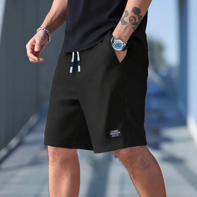 Lot de 2 shorts pour hommes, pantalons décontractés pour hommes, shorts de plage pour hommes, shorts de sport pour hommes, nouveau tissu texturé à la mode, pantalons respirants, adaptés aux vêtements décontractés quot MAEJORKEN