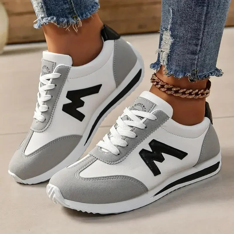 Baskets de créateur pour femmes à bout rond et coupe profonde, légères, polyvalentes, respirantes, à lacets croisés, décontractées, Zapatos De Mujer MAEJORKEN
