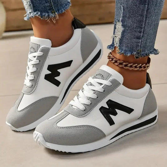 Baskets de créateur pour femmes à bout rond et coupe profonde, légères, polyvalentes, respirantes, à lacets croisés, décontractées, Zapatos De Mujer MAEJORKEN