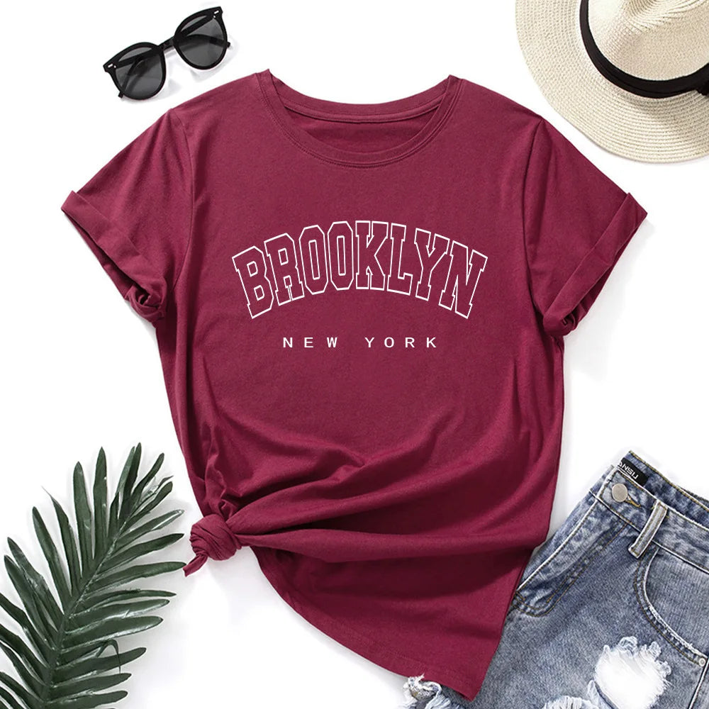 T- shirt manches courtes pour femme ,en coton