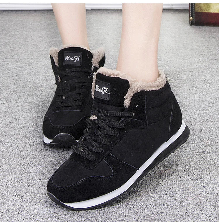 Bottes de neige épaisses en coton pour hommes et femmes grande taille du 36 au 48 MAEJORKEN