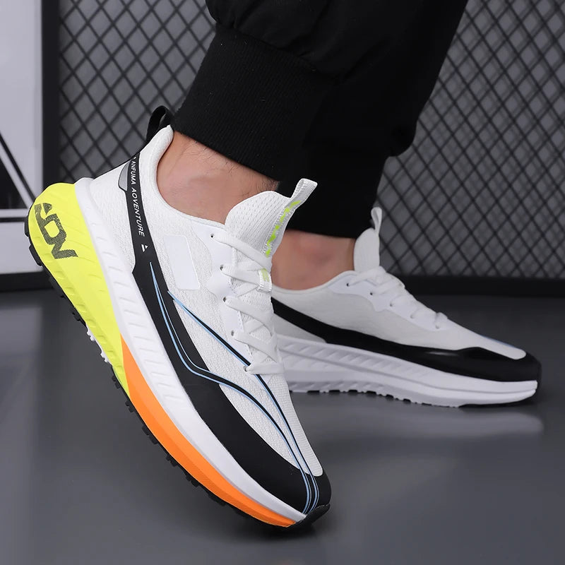 Chaussures de marche hommes en plein air antidérapant bonne qualité à la mode plat résistant à l'usure respirant baskets Sport décontracté chaussures de course homme MAEJORKEN
