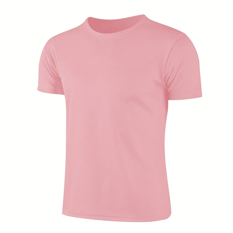 T-shirt de sport à manches courtes à séchage rapide pour hommes et femmes, maillot de gym, chemise de fitness, t-shirt de course, vêtements de sport respirants pour adolescents MAEJORKEN