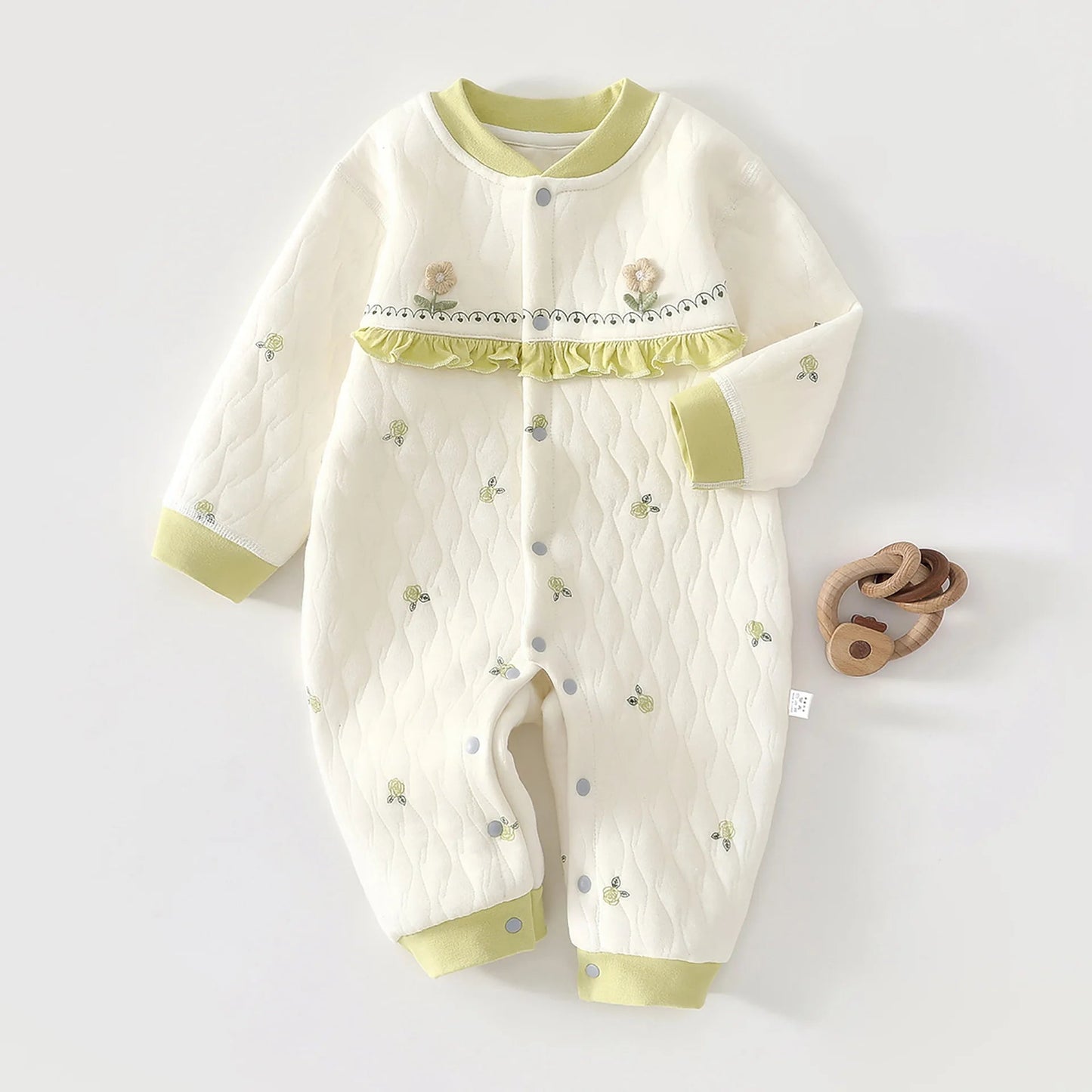Combinaison d'automne pour bébé, veste en coton épais, vêtements chauds à trois couches pour nouveau-nés de 0 à 18 mois, vêtements rampants pour jeunes enfants MAEJORKEN