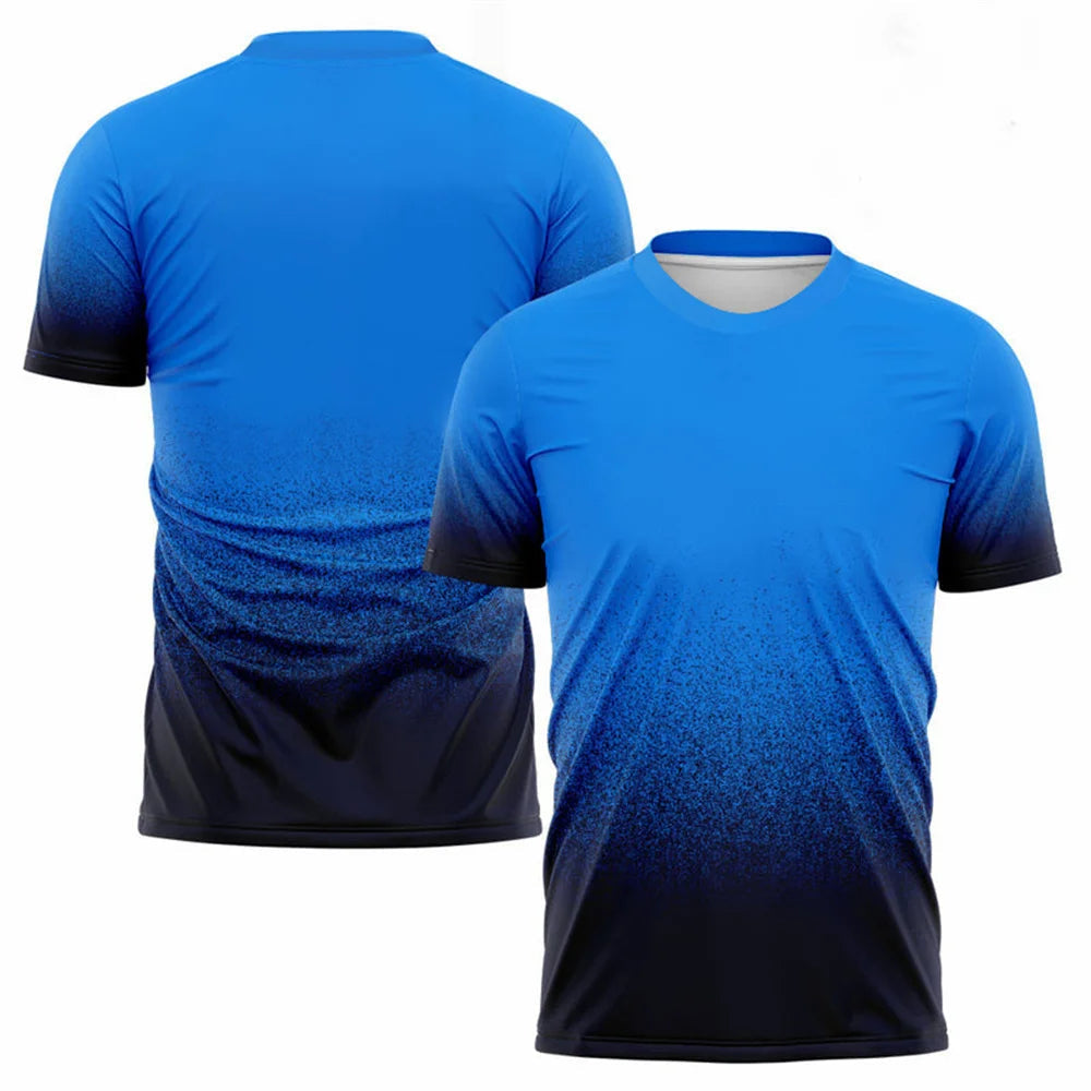 Mode dégradé Harajuku hommes t-shirt Badminton Tennis formation 3d été séchage rapide t-shirts de sport col rond à manches courtes hauts MAEJORKEN