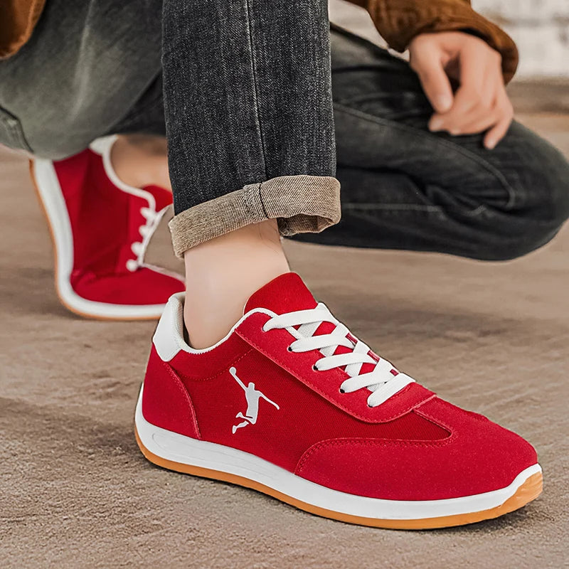 Chaussures pour hommes, chaussures tendance printemps-automne, nouveaux modèles transfrontaliers, baskets blanches, noires, rouges, semelle souple, respirantes, chaussures basses polyvalentes pour hommes, chaussures décontr MAEJORKEN