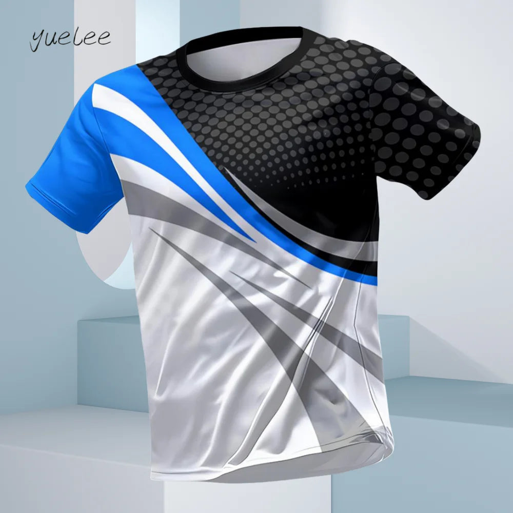 T-Shirt d'été à manches courtes pour hommes, respirant, course à pied, Fitness, sport, décontracté, col rond, surdimensionné, hauts quotidiens pour hommes MAEJORKEN