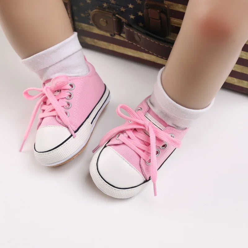 MRovior-Baskets en Toile pour Bébé Garçon et Fille de 0 à 18 Mois, Chaussures Confortables, Souples, Unisexes MAEJORKEN