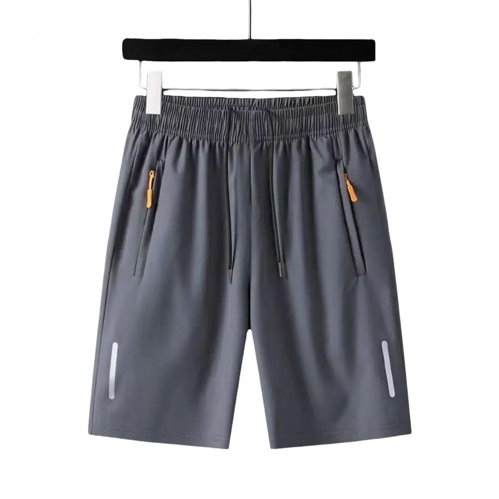 Pantalon court d'été en soie glacée pour hommes, grande taille, Cool, mode masculine, fin, ample, séchage rapide, pantalon de survêtement, Sport décontracté, extensible MAEJORKEN