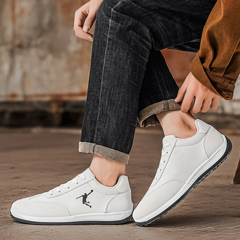 Chaussures pour hommes, chaussures tendance printemps-automne, nouveaux modèles transfrontaliers, baskets blanches, noires, rouges, semelle souple, respirantes, chaussures basses polyvalentes pour hommes, chaussures décontr MAEJORKEN