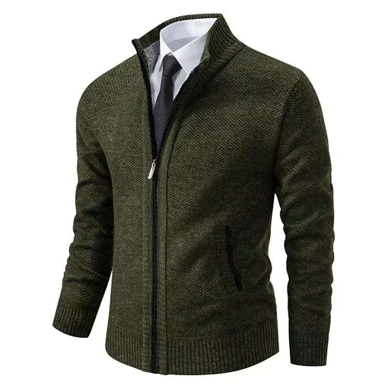 Cardigan zippé avec poche confortable et stylé du M au 4XL
