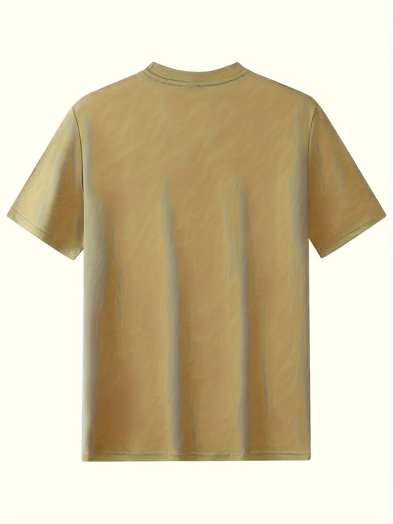 T-shirt manches courtes col rond pour hommes, décontracté, ample, grand motif de boussole imprimé, sport, confortable, été MAEJORKEN