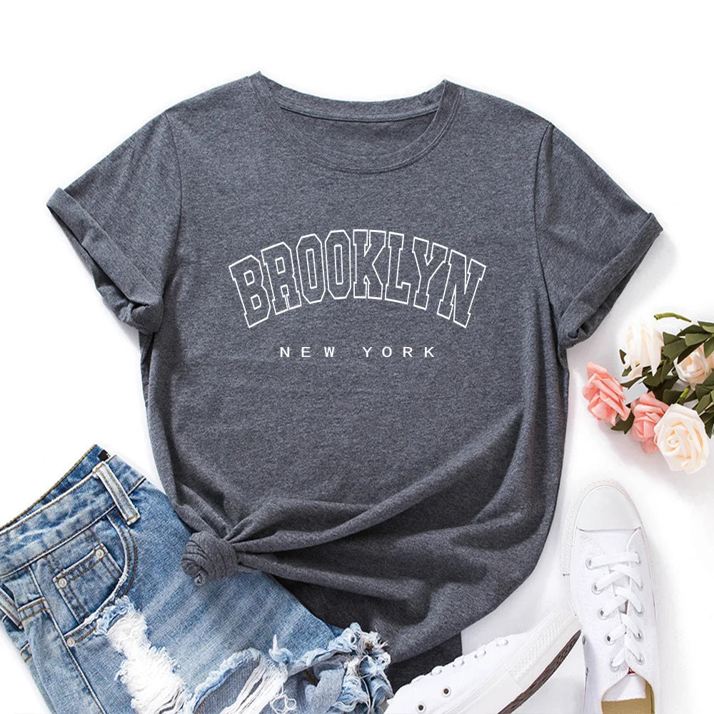 T- shirt manches courtes pour femme ,en coton
