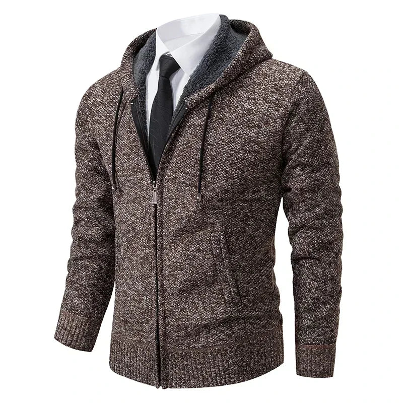 Cardigan zippé avec poche confortable et stylé du M au 4XL