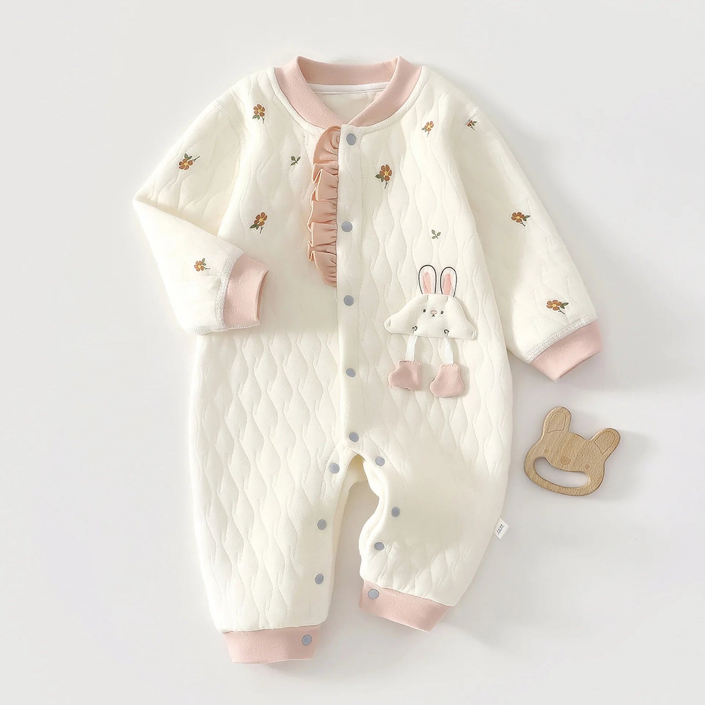Combinaison d'automne pour bébé, veste en coton épais, vêtements chauds à trois couches pour nouveau-nés de 0 à 18 mois, vêtements rampants pour jeunes enfants MAEJORKEN